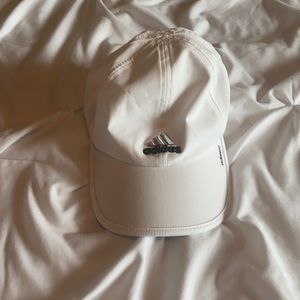 white adidas hat